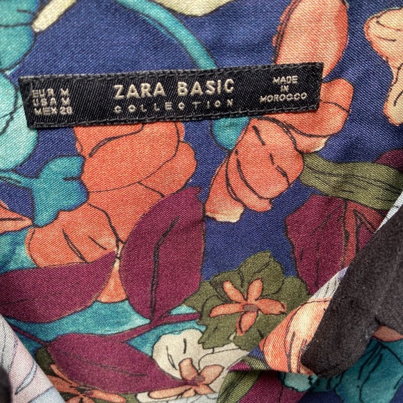 Zara Floral Shirt Dress with Pockets - Picture 7 of 16
